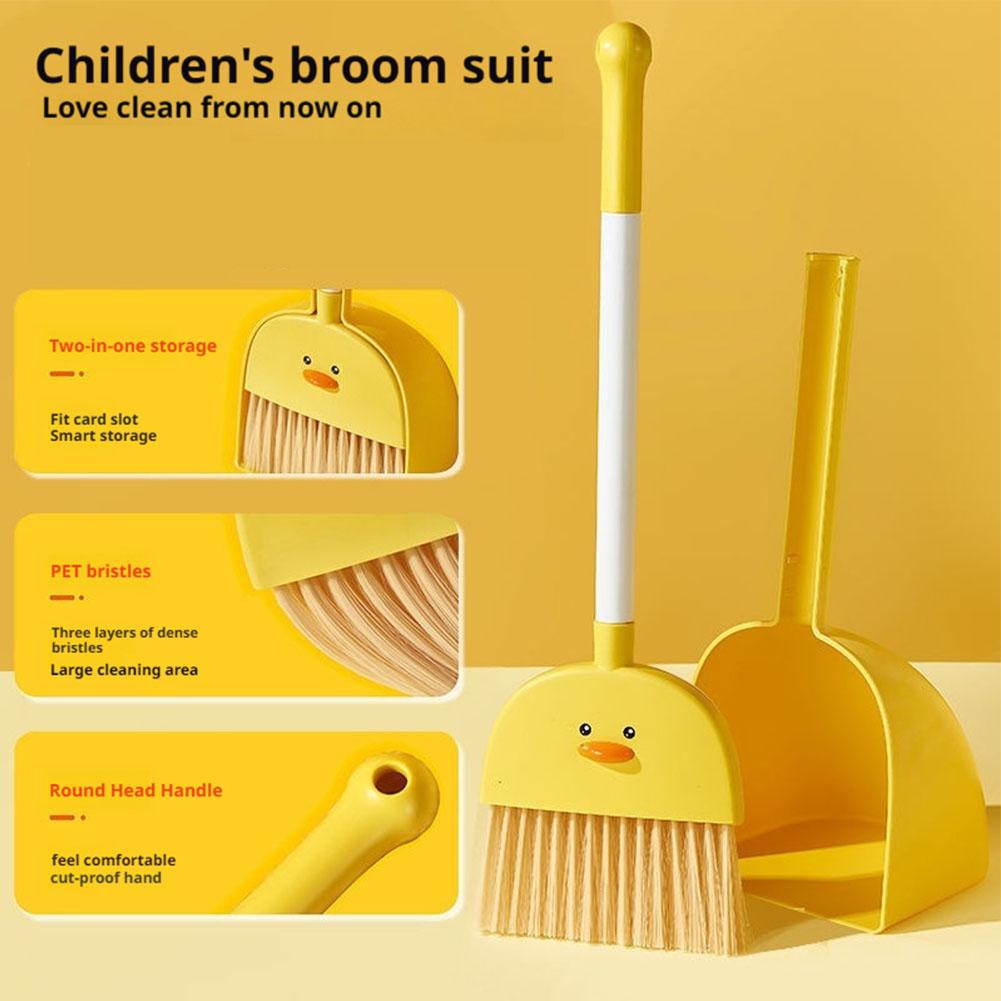 食品グレードPP製子供用ミニほうきとちりとりセット3点セット - Kids Outdoor Broom のレビューと価格