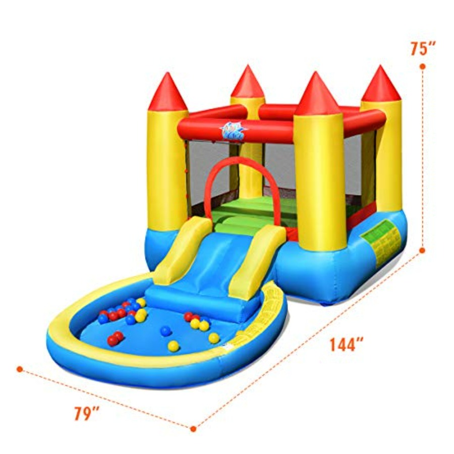 3歳から5歳向けの屋外用インフレータブルバウンスハウス：PV - Kids Outdoor Area のレビューと価格