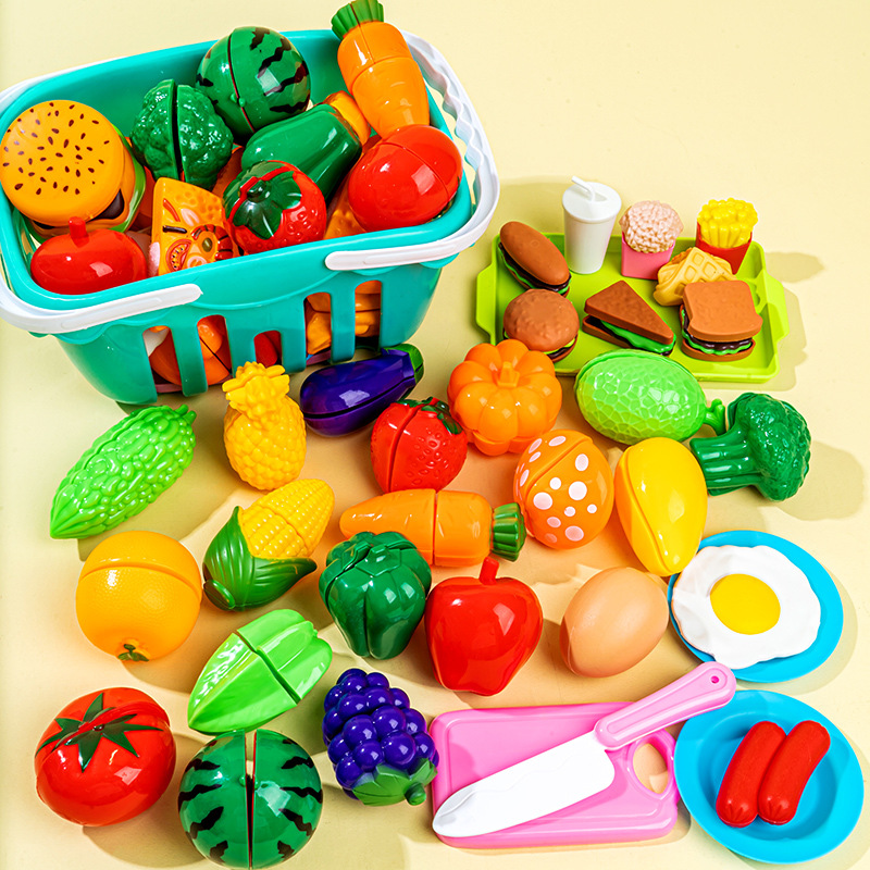 知育玩具 プラスチックキッチンおもちゃセット カットフルーツ - Kids Outdoor Kitchen Accessories のレビューと価格