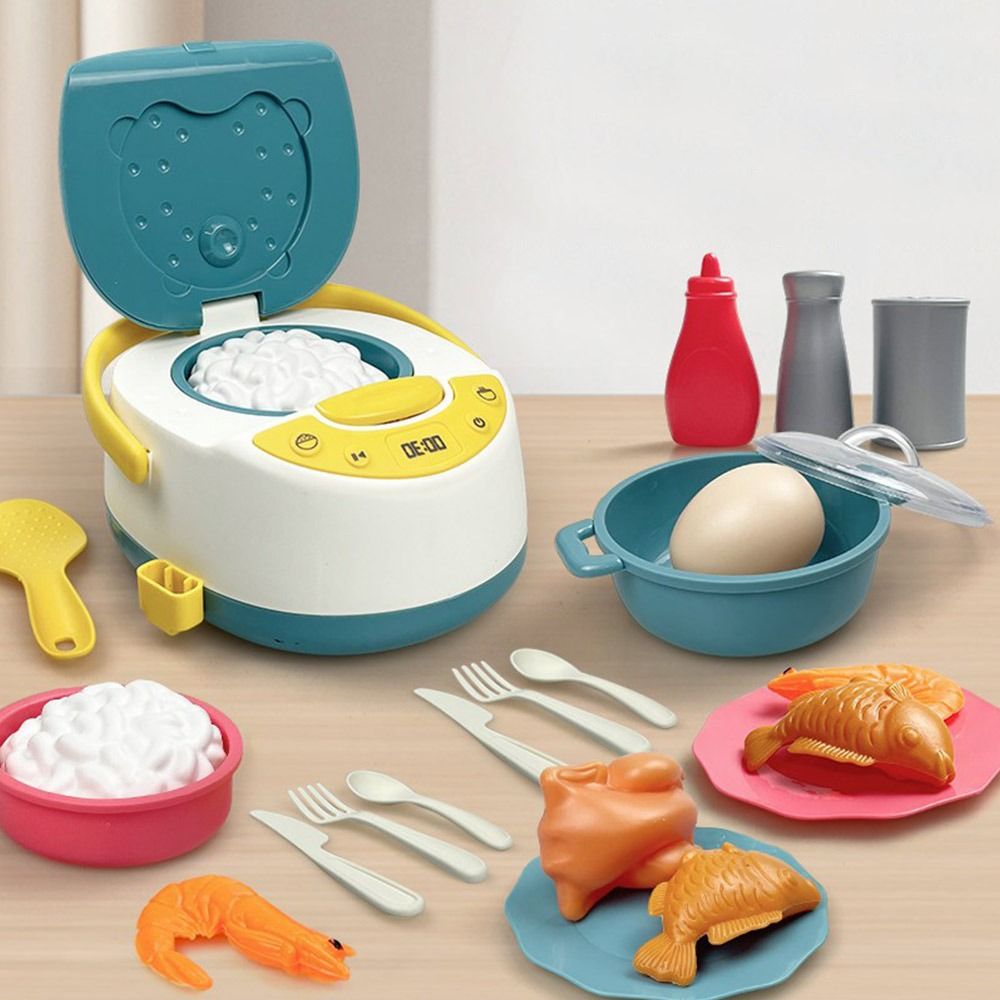 マルチカラーキッズクッキングプレイセットプラスチックガススト - Kids Outdoor Kitchen Accessories のレビューと価格