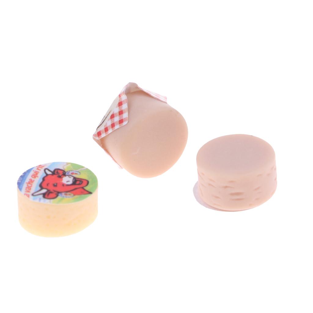 1/12スケールのドールハウス用ミニチュアチーズ。プラスチッ - Kids Outdoor Kitchen Accessories のレビューと価格