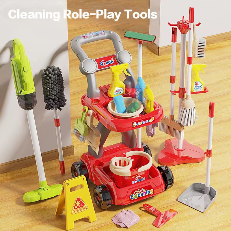 ごっこ遊びおもちゃ 子供用模擬清掃ツール 家庭用清掃ツール  - Kids Outdoor Broom のレビューと価格