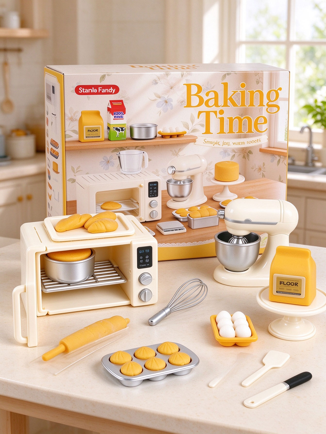 ミニサイズのベーキングおもちゃセット。ドールハウス用のミニチ - Kids Outdoor Kitchen Accessories のレビューと価格